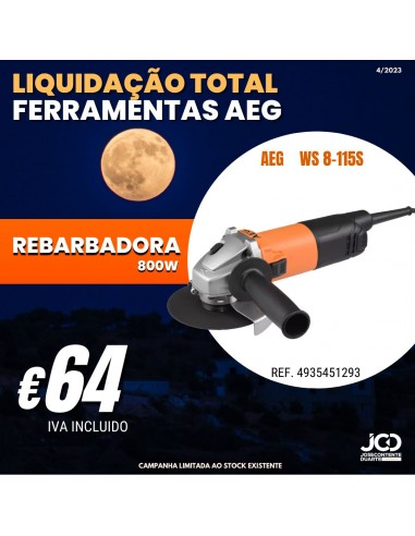 REBARBADORA AEG 800W WS 8-115S