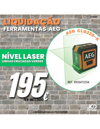 MEDIDOR LASER AEG CLG220-K - LINHAS...