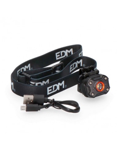 MINI LANTERNA DE CABEÇA EDM LED 400 LM