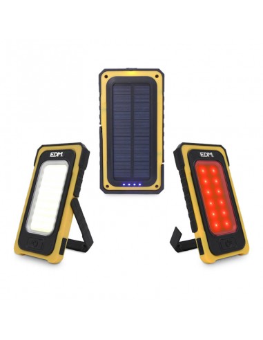LANTERNA LED SOLAR RECARREGÁVEL 10W...