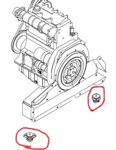 APOIOS MOTOR DEUTZ F3L1011 MAQUINAS...