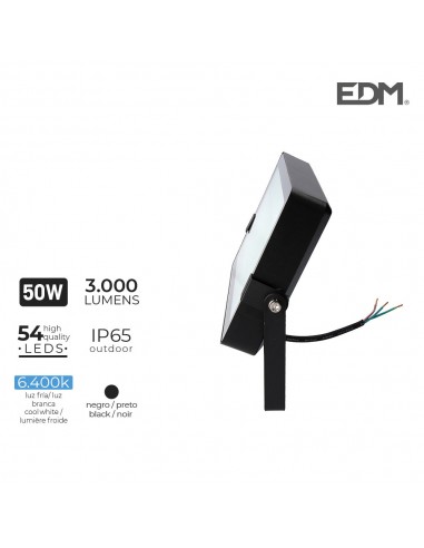 PROJETOR LED 50W 6400K 3000 LUMEN EDM